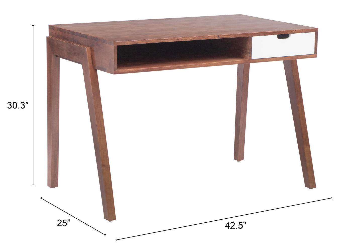 Linea Walnut Desk