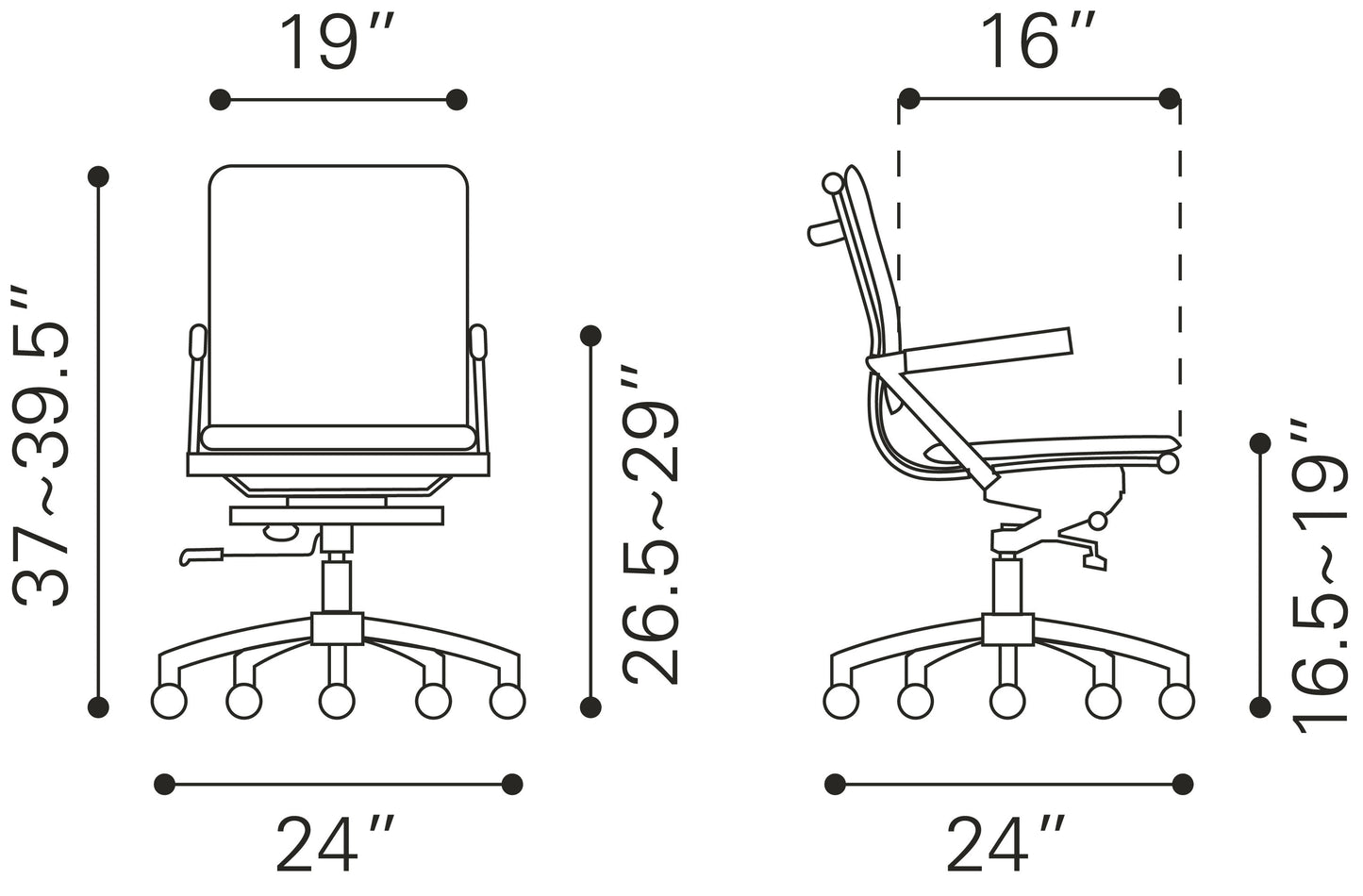 Lider Plus Office Chair Black