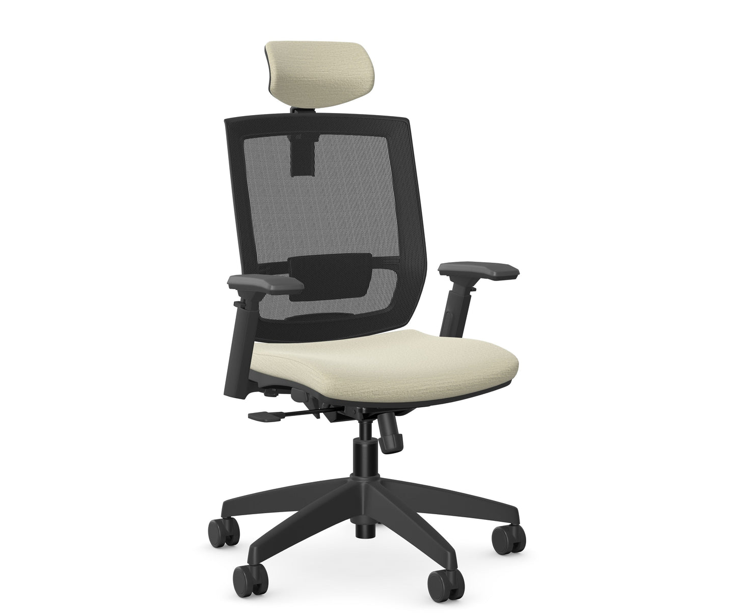 Entail Mid-Back Ergonomic Office Chair With Headrest