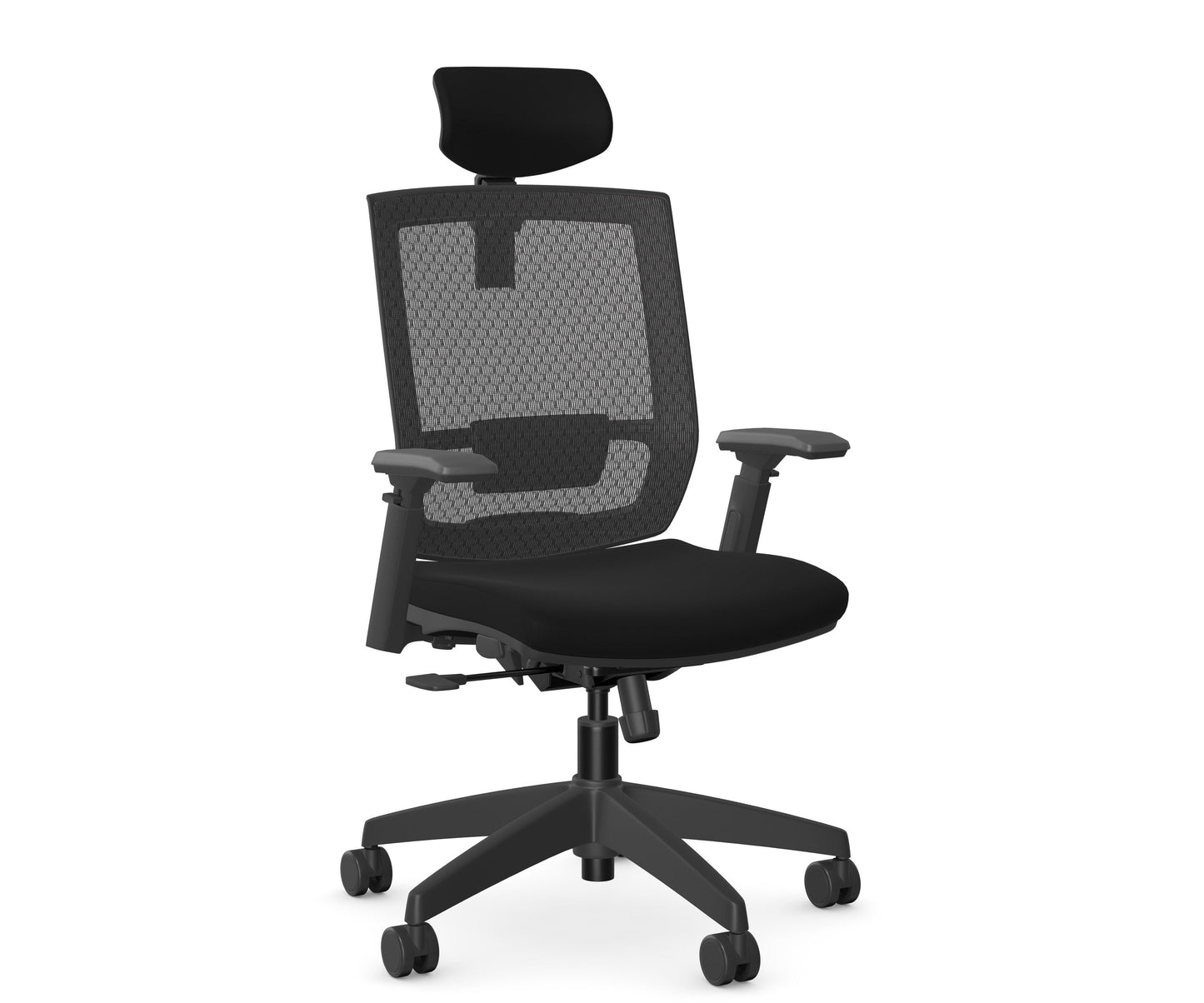 Entail Mid-Back Ergonomic Office Chair With Headrest