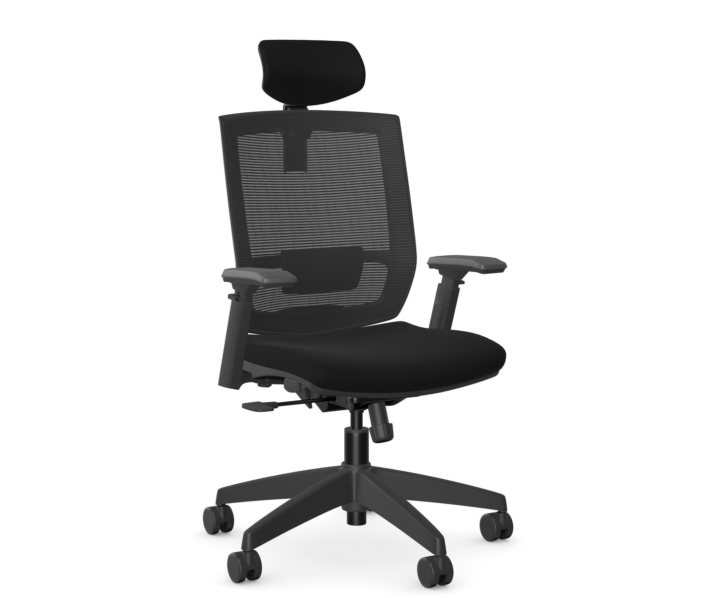 Entail Mid-Back Ergonomic Office Chair With Headrest