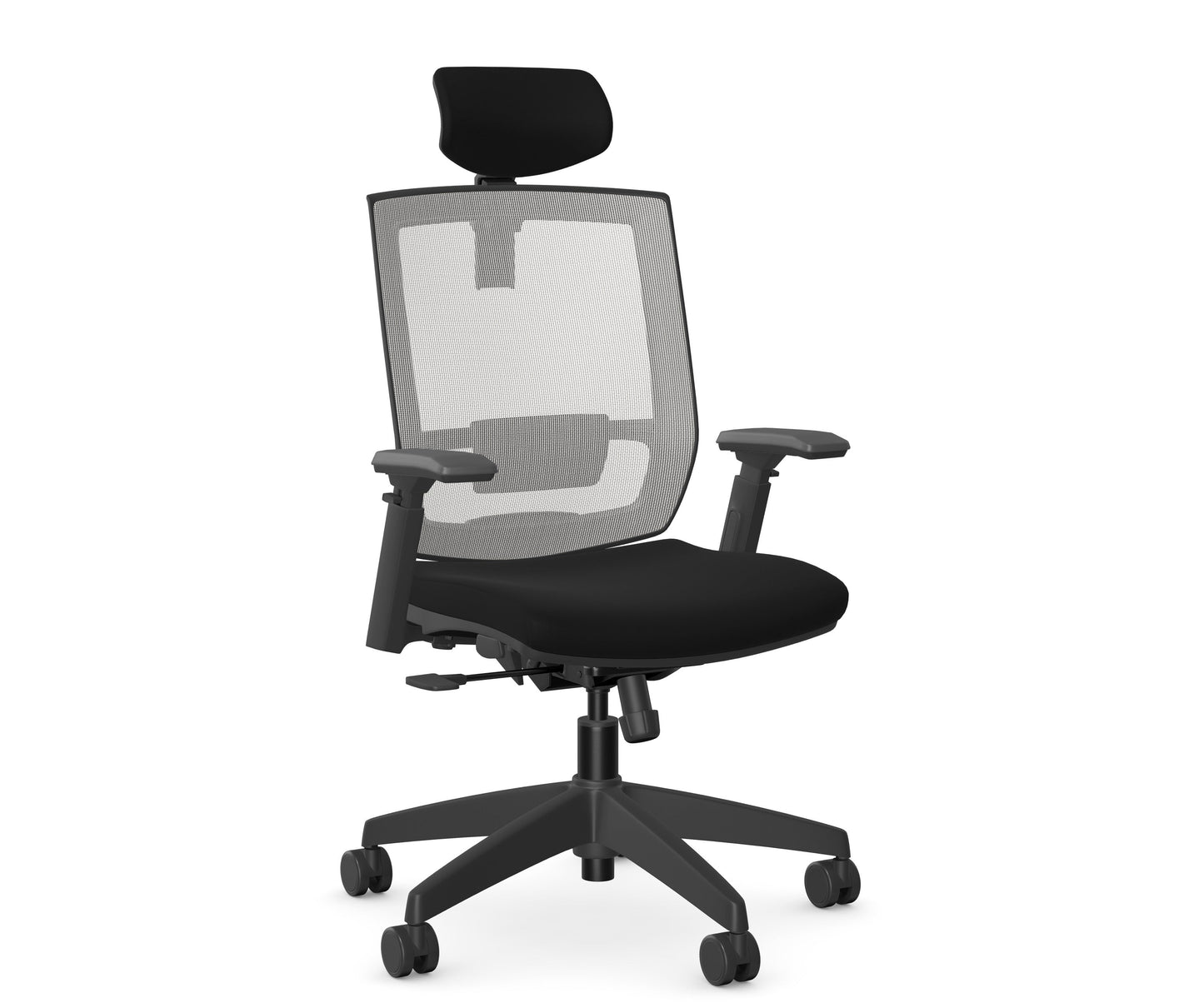 Entail Mid-Back Ergonomic Office Chair With Headrest