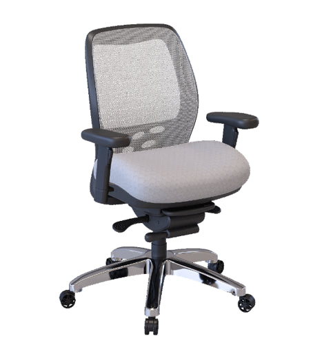 Nightingale SXO Mesh-Back Ergonomic Chair With Headrest - 6100 - White
