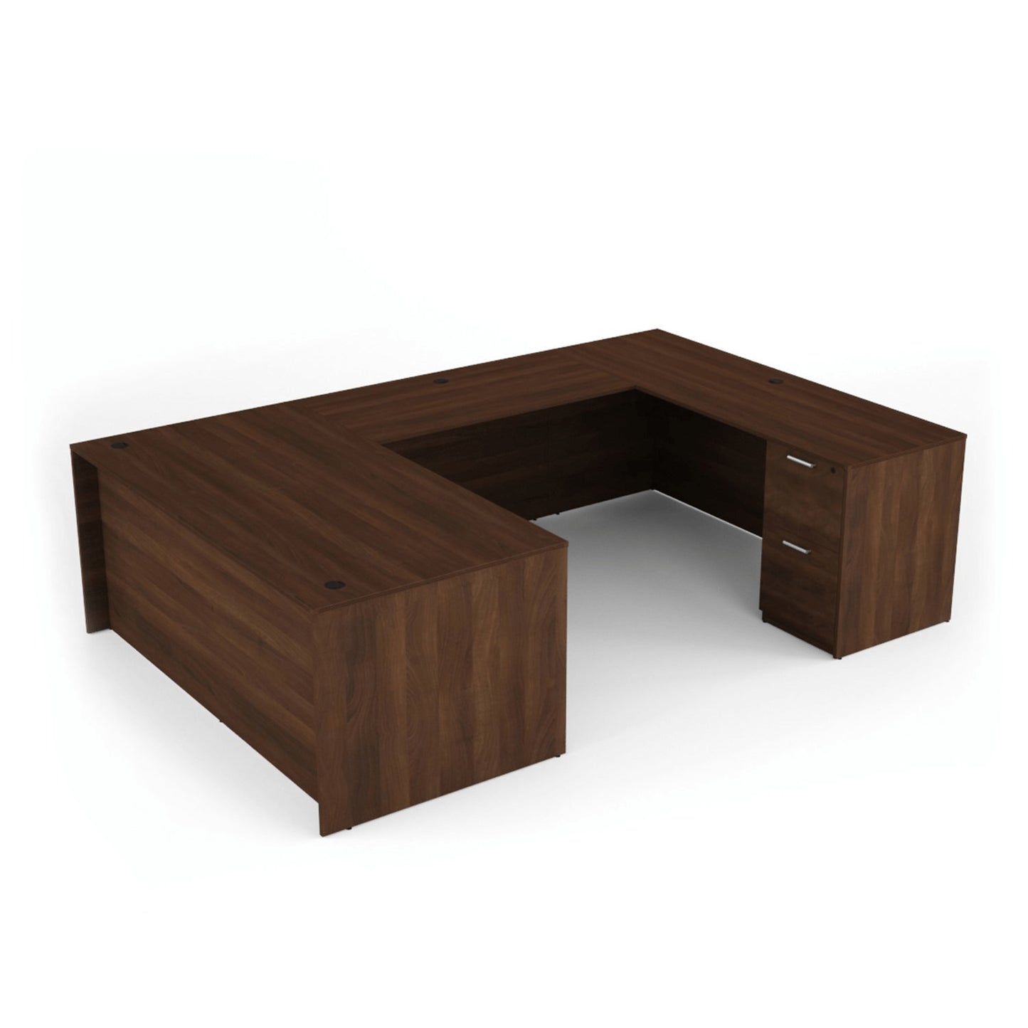 Kai U-Shaped Desk with Double Full Pedestals
