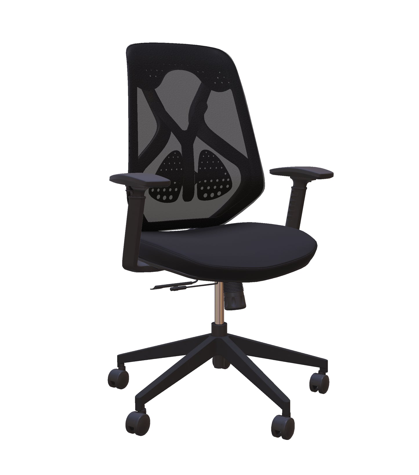 Roswell Black on Black Ergonomic Office Chair