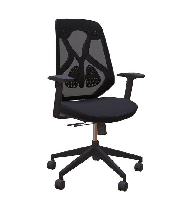 Roswell Black on Black Ergonomic Office Chair