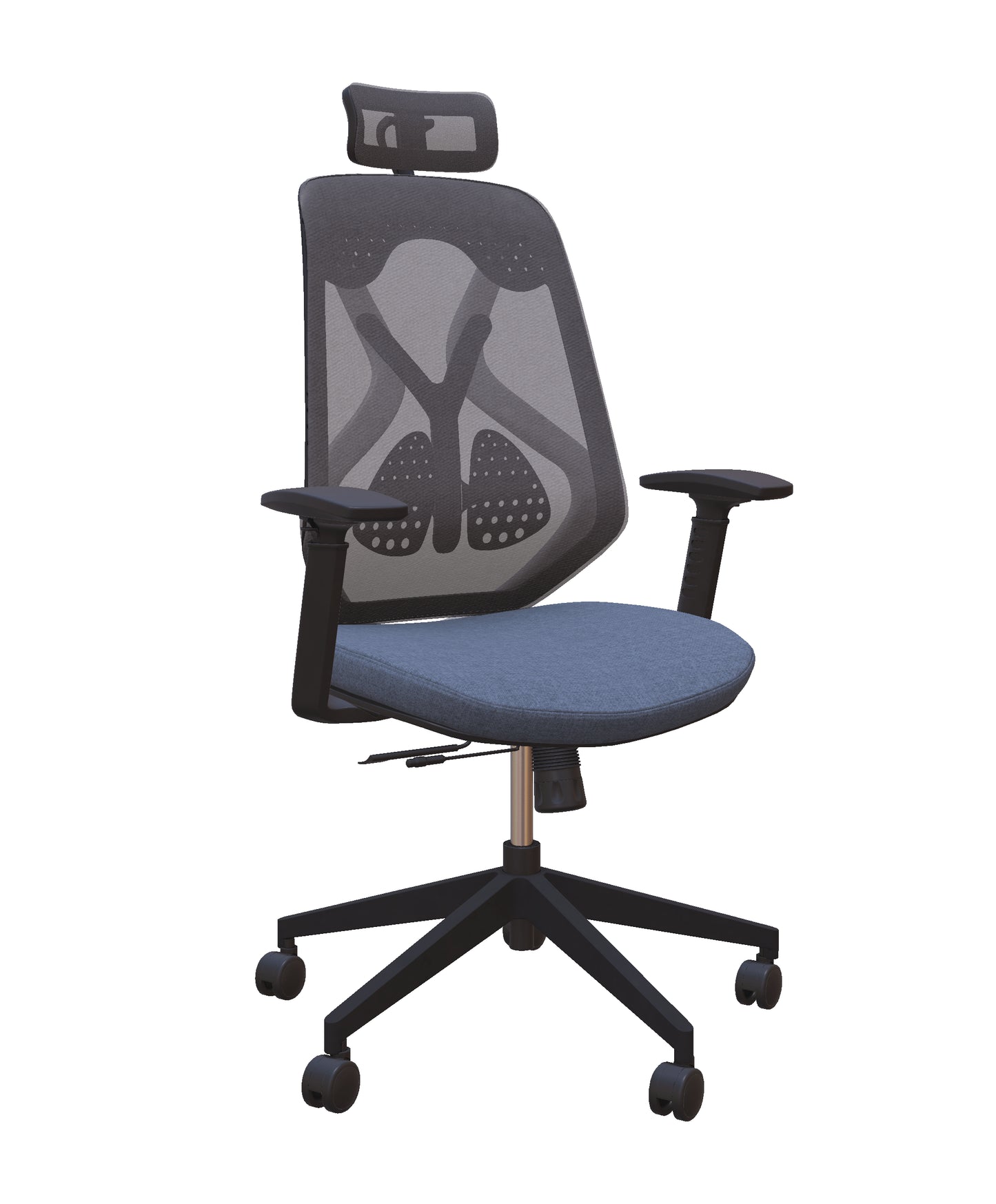 Roswell Black on Grey Ergonomic Office Chair
