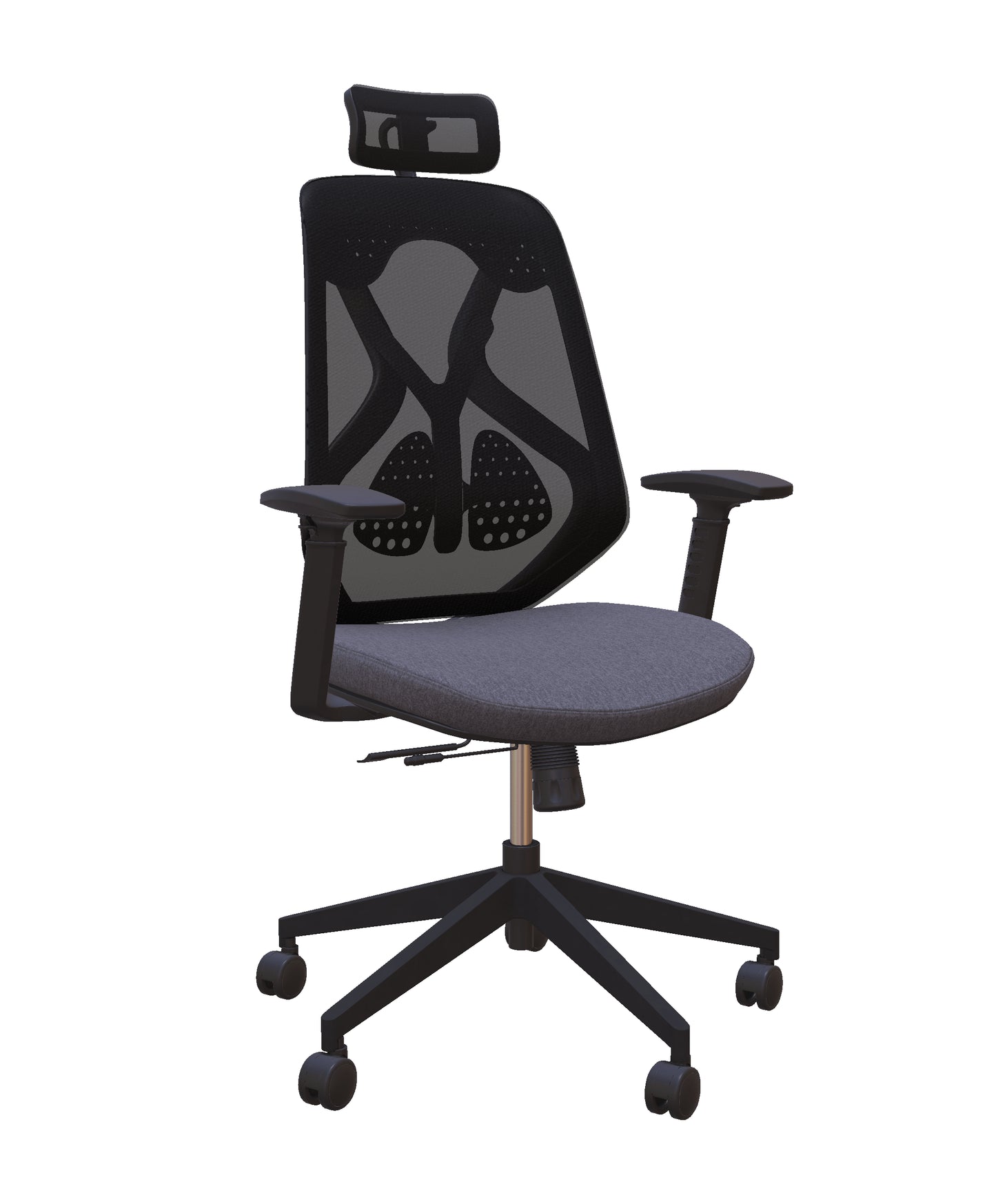 Roswell Black on Black Ergonomic Office Chair