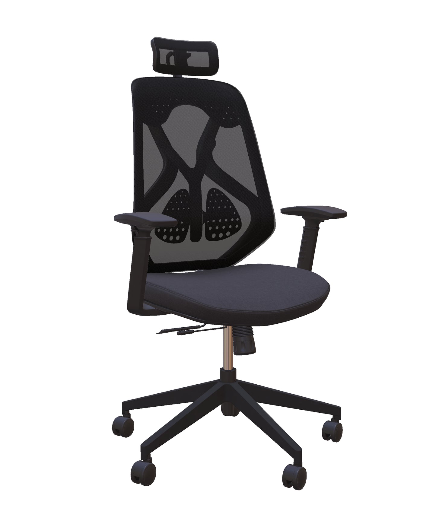 Roswell Black on Black Ergonomic Office Chair