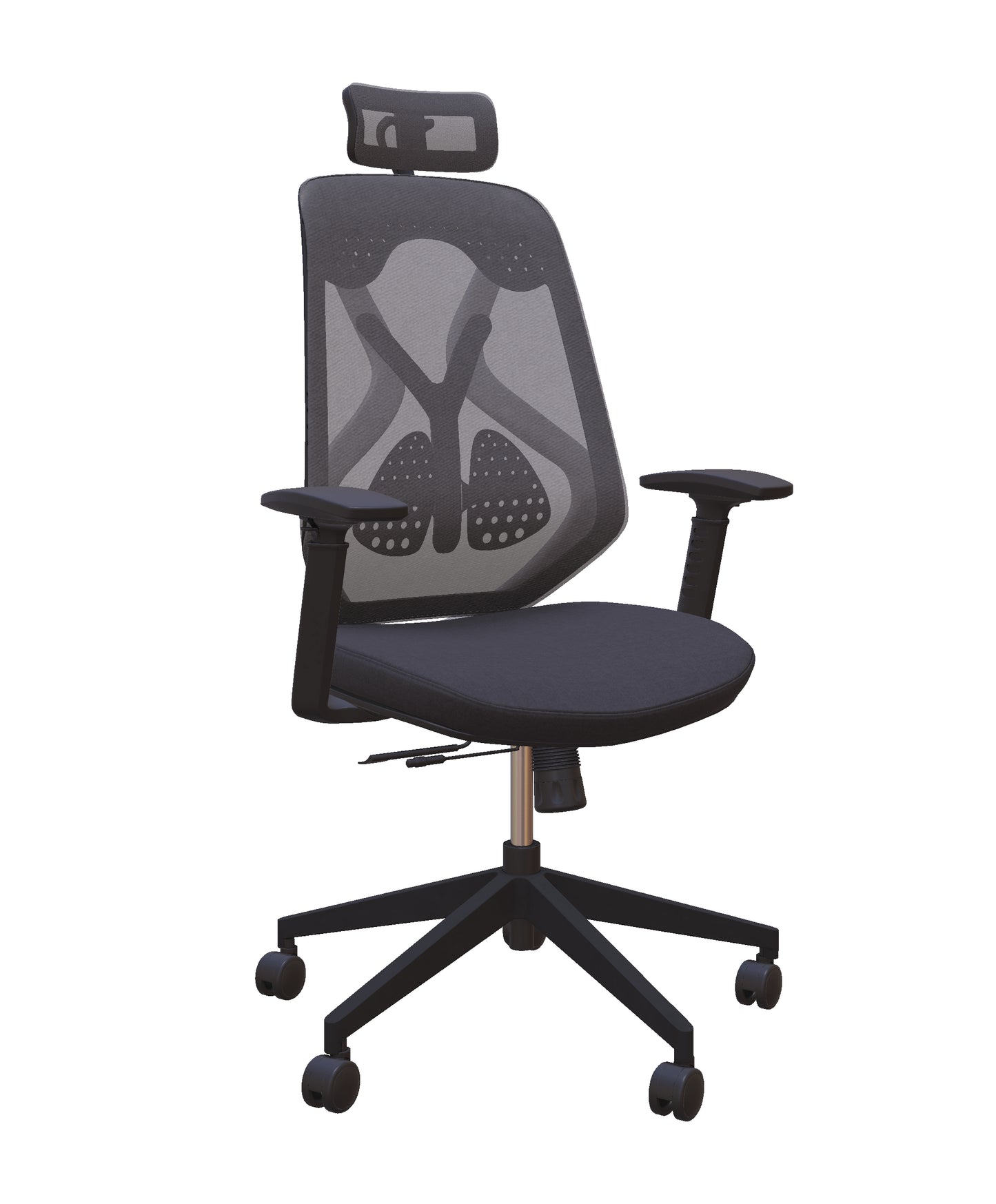 Roswell Black on Grey Ergonomic Office Chair