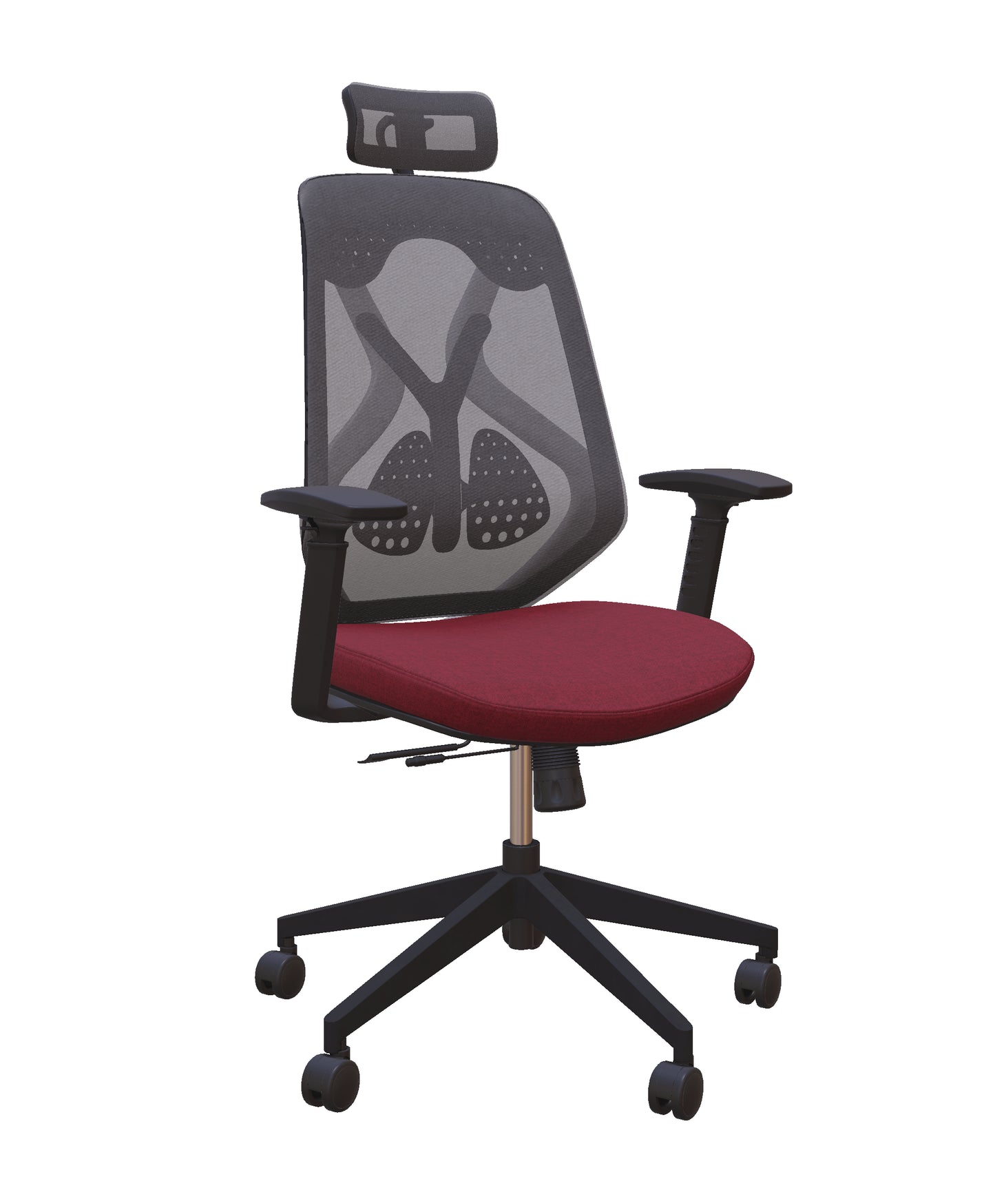 Roswell Black on Grey Ergonomic Office Chair