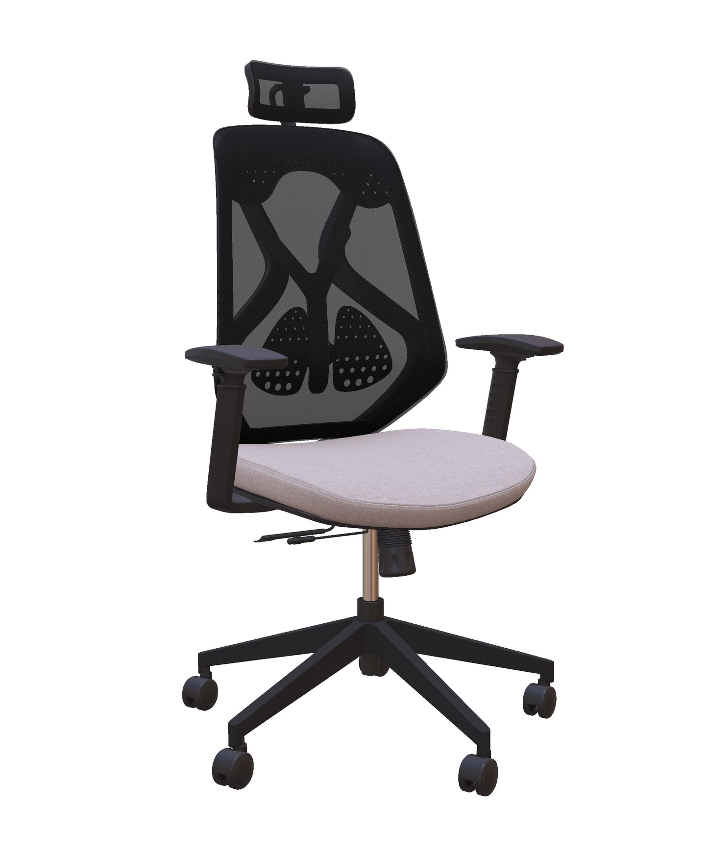 Roswell Black on Black Ergonomic Office Chair