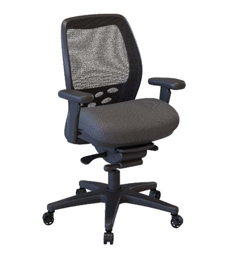 Nightingale SXO Mesh-Back Ergonomic Chair With Headrest - 6100 - Grey