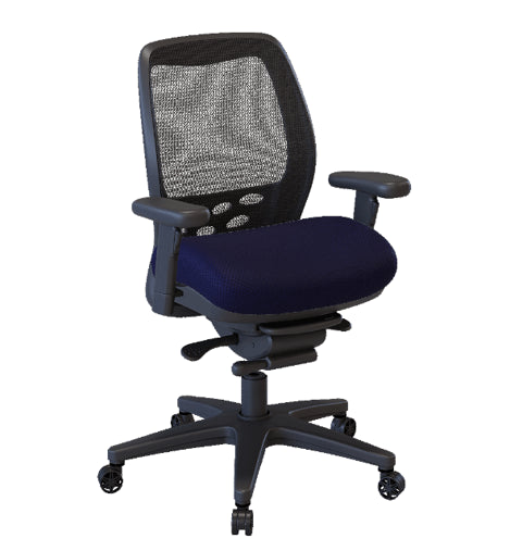 Nightingale SXO Mesh-Back Ergonomic Chair With Headrest - 6100 - Blue