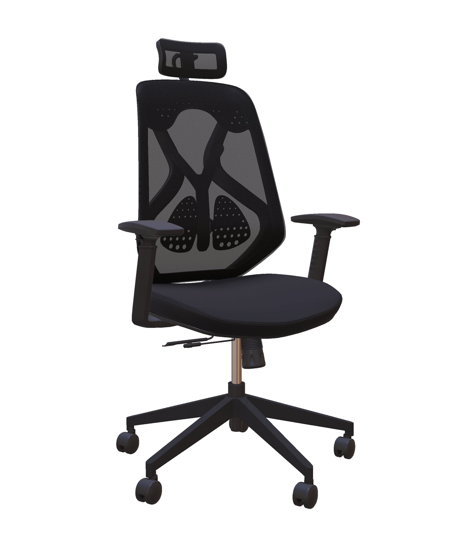 Roswell Black on Black Ergonomic Office Chair