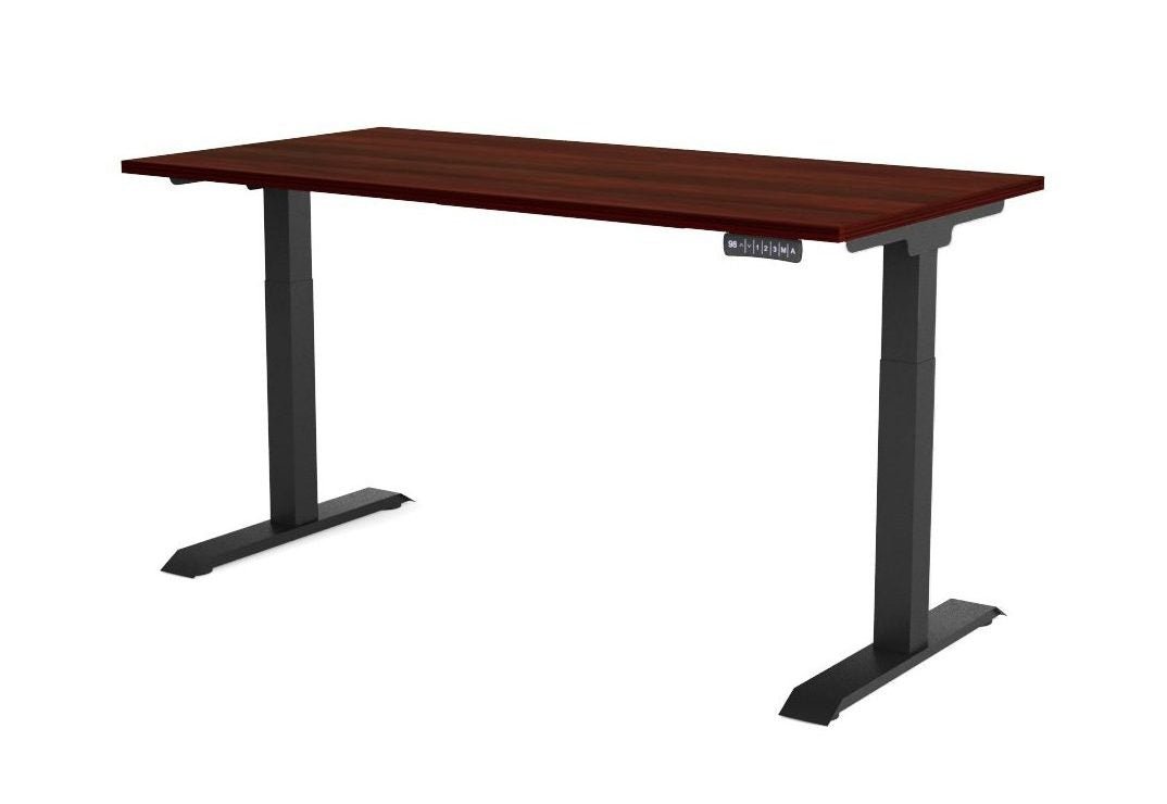 i5 Industries iRize Height Adjustable Desk - Mahogany - SKU IB3060