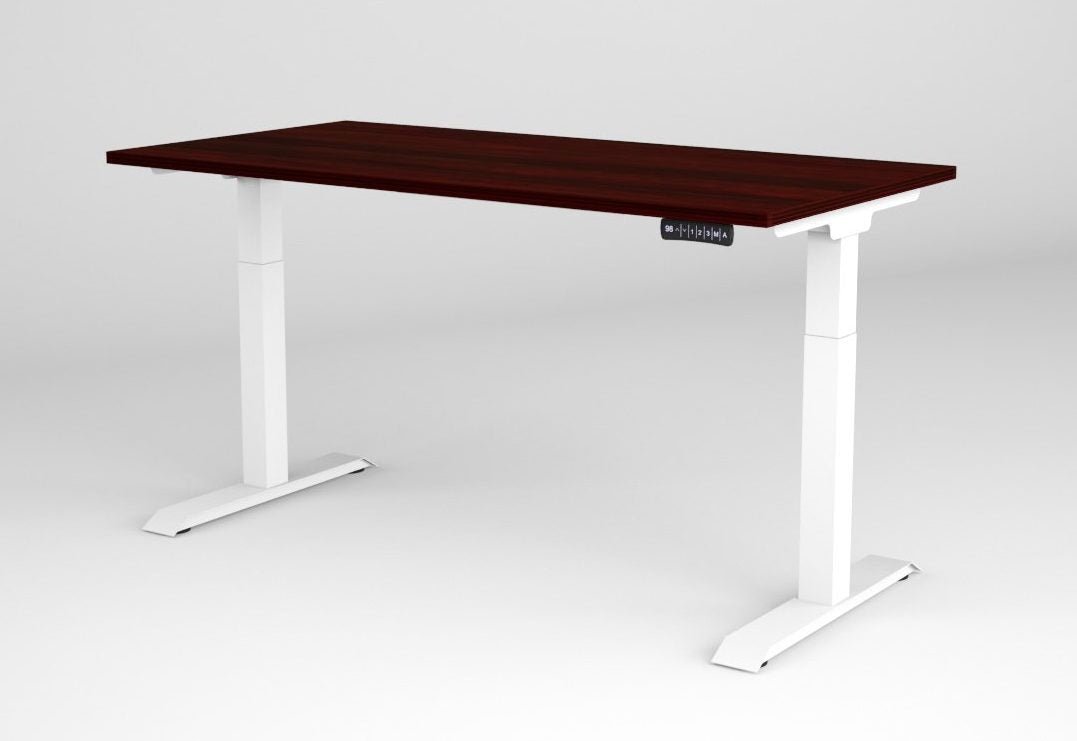 i5 Industries iRize Height Adjustable Desk - Mahogany - SKU IW3060