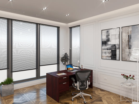 i5 Industries Rectangular Laminate Desk - Mahogany - SKU D3060P-1