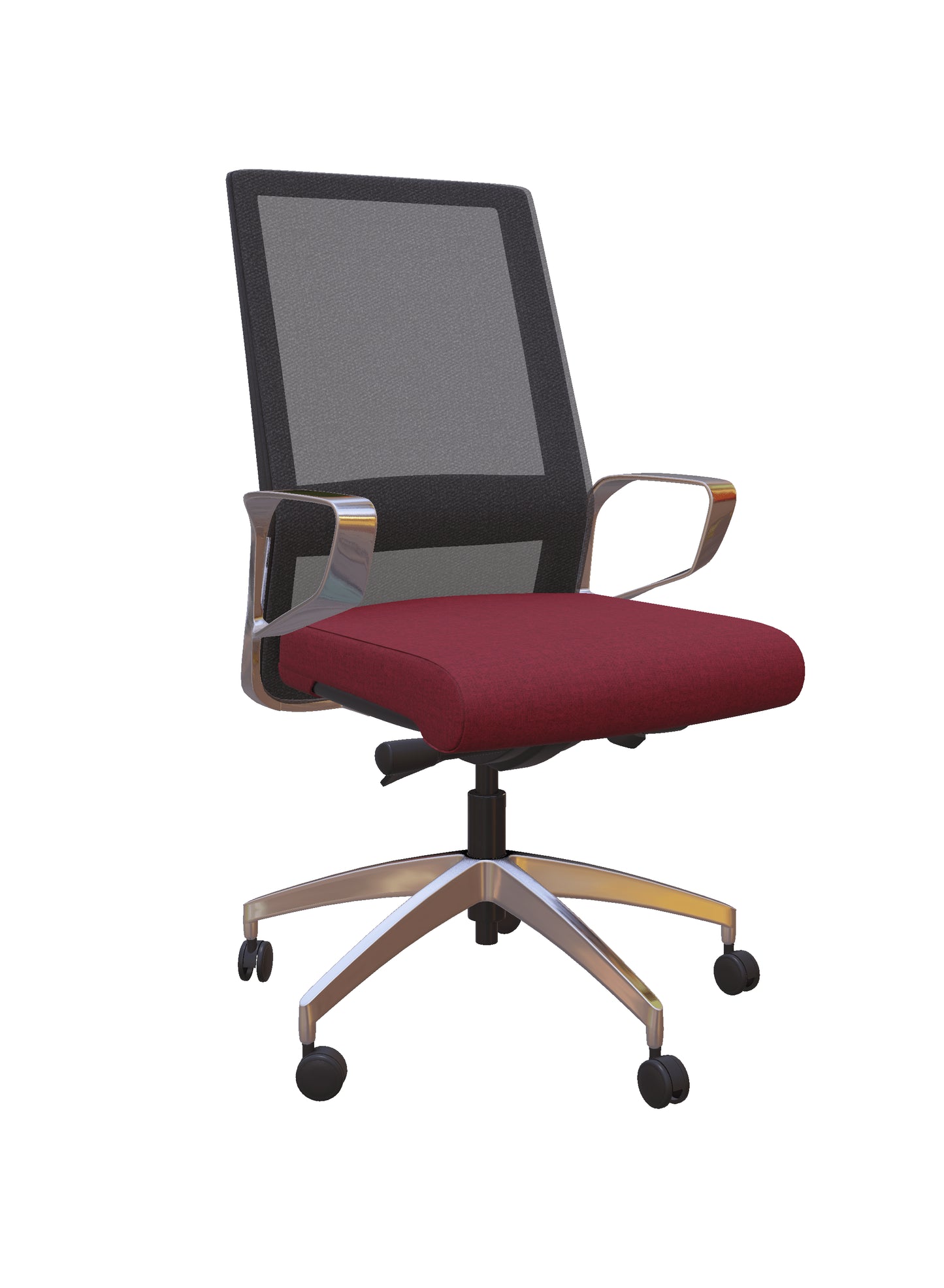 Freeride Grey Mesh-Back Conference Chair