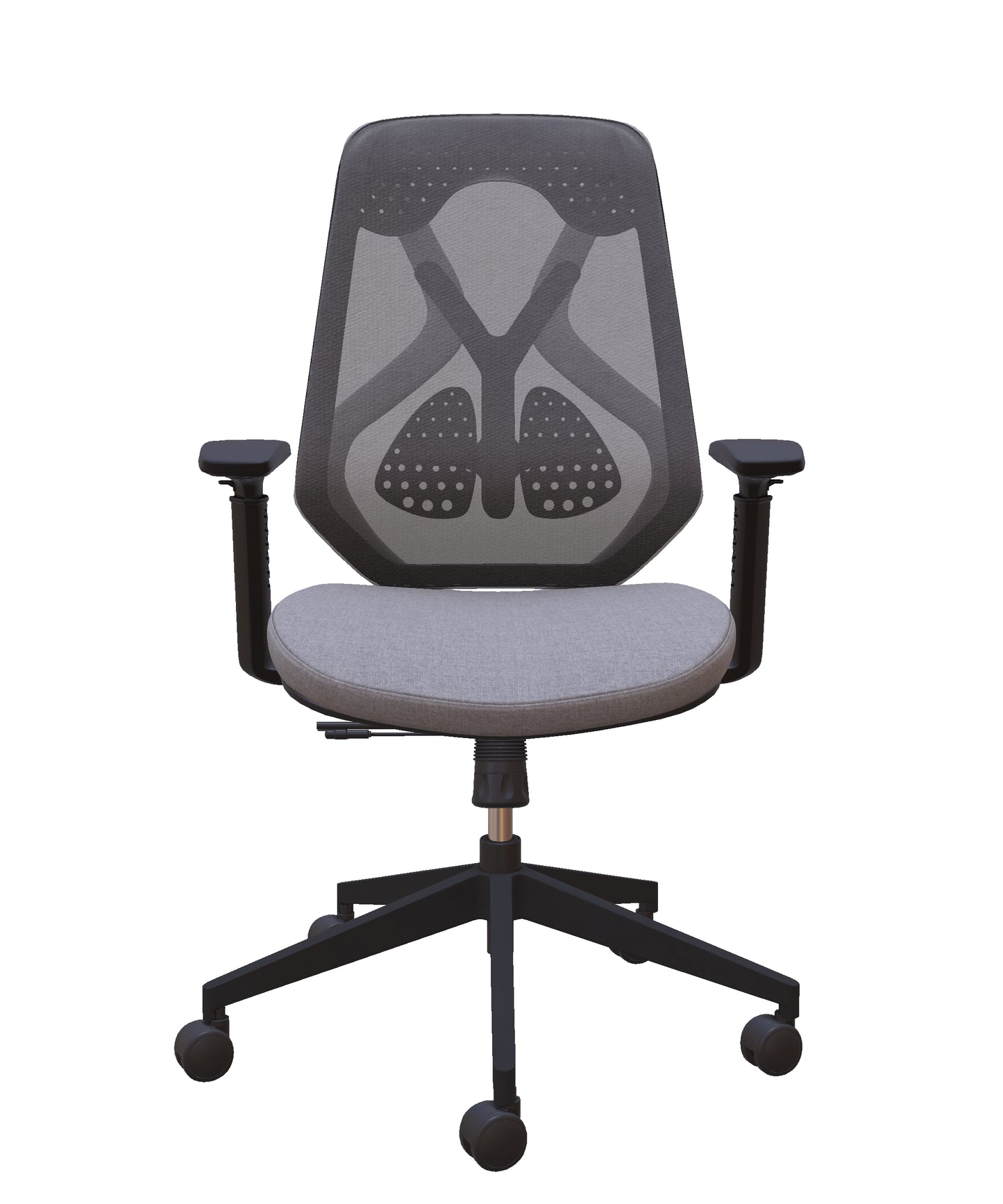 Roswell Black on Grey Ergonomic Office Chair