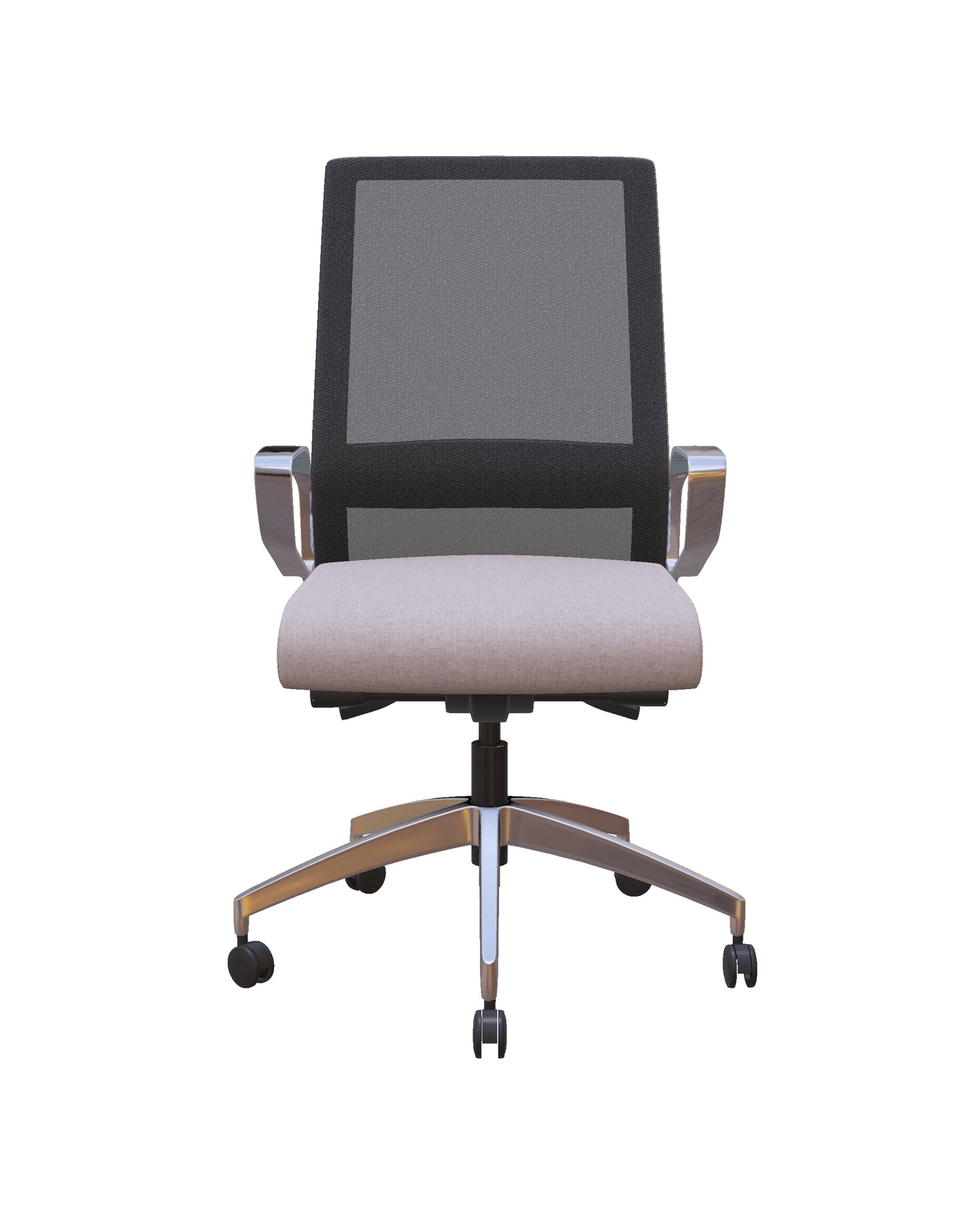 Freeride Grey Mesh-Back Conference Chair