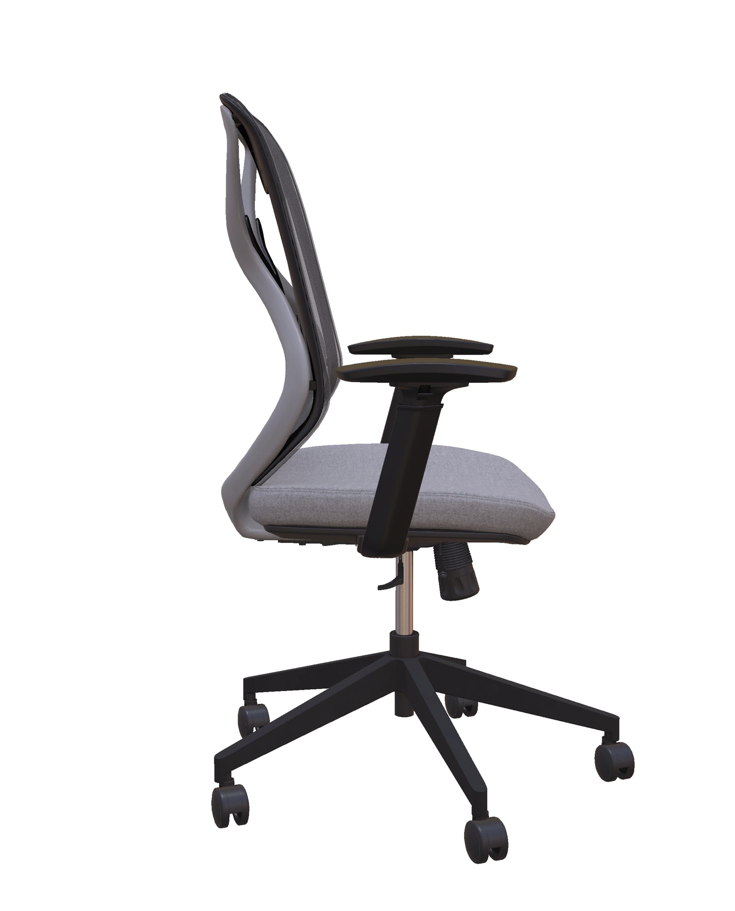 Roswell Black on Grey Ergonomic Office Chair
