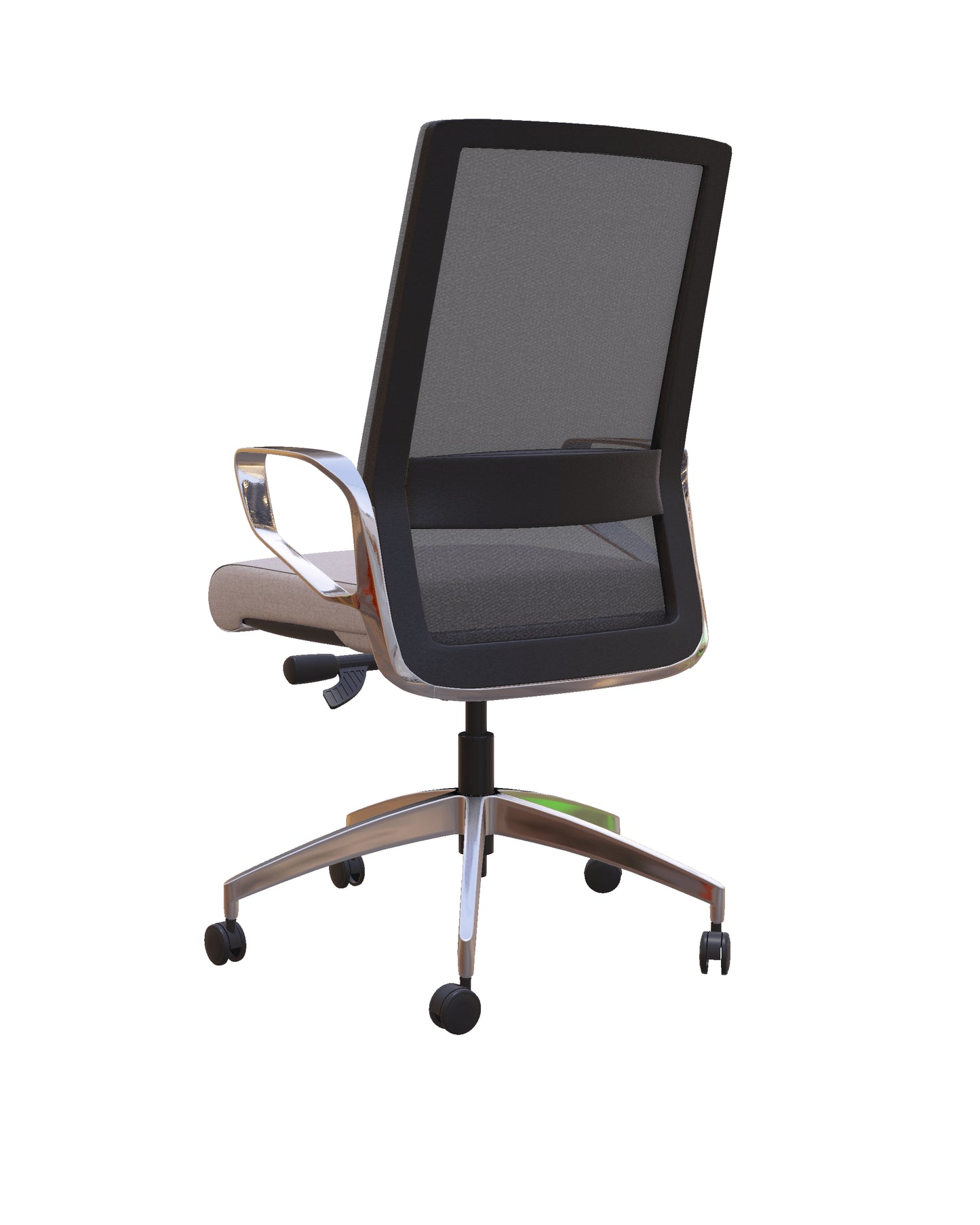 Freeride Grey Mesh-Back Conference Chair