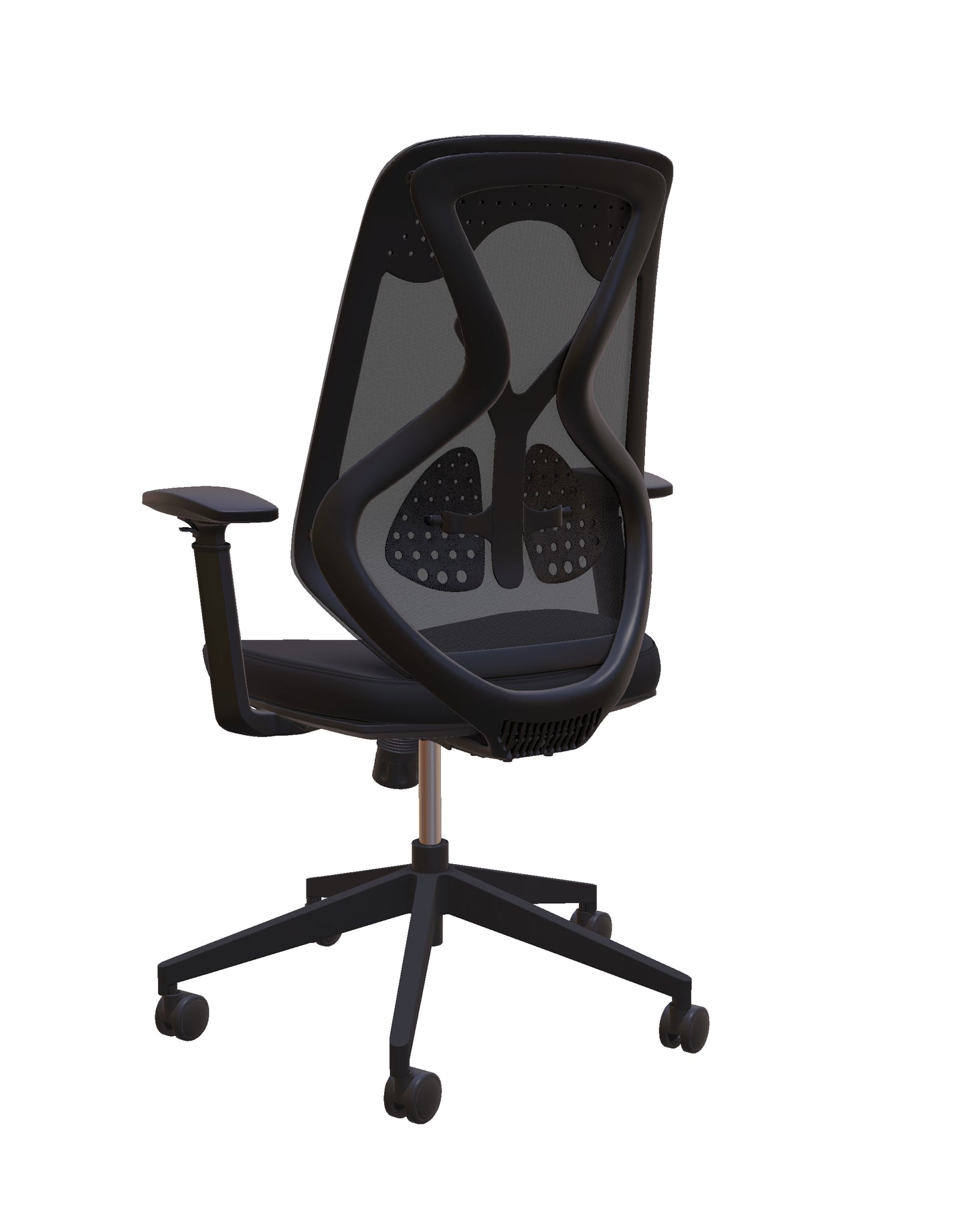 Roswell Black on Black Ergonomic Office Chair
