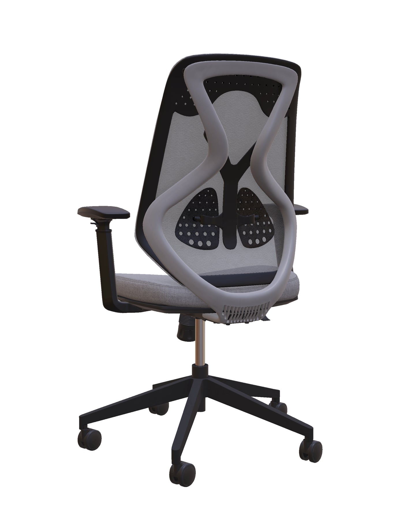 Roswell Black on Grey Ergonomic Office Chair