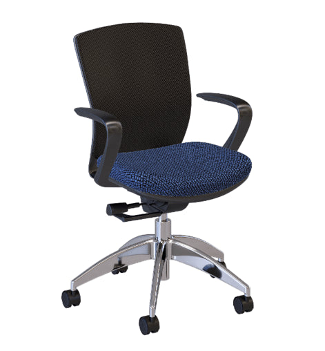 VXO Black Framed Mesh-Back Office Chair