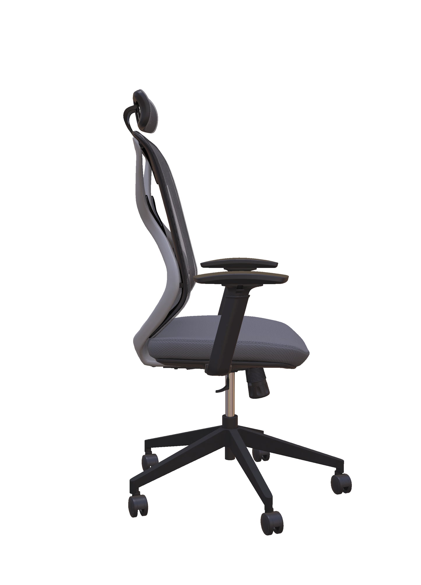 Roswell Black on Grey Ergonomic Office Chair