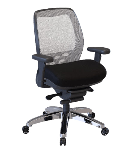 Nightingale SXO Mesh-Back Ergonomic Chair With Headrest - 6100 - Black