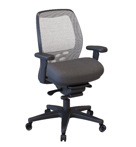 Nightingale SXO Mesh-Back Ergonomic Chair With Headrest - 6100 - Grey