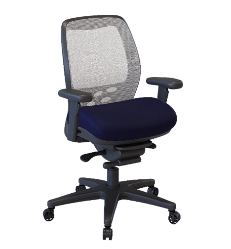 Nightingale SXO Mesh-Back Ergonomic Chair With Headrest - 6100 - Blue