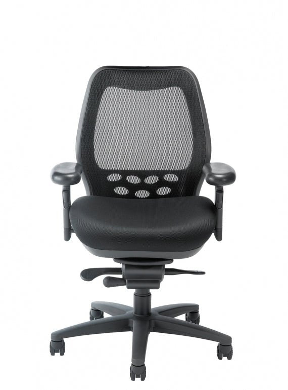 Nightingale SXO Mesh-Back Ergonomic Chair With Headrest - 6100 - Black