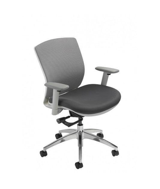 VXO White Framed Mesh-Back Office Chair