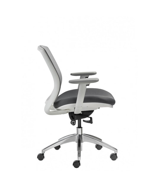 VXO White Framed Mesh-Back Office Chair