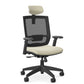 Entail Mid-Back Ergonomic Office Chair With Headrest