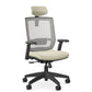 Entail Mid-Back Ergonomic Office Chair With Headrest