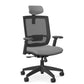 Entail Mid-Back Ergonomic Office Chair With Headrest