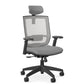 Entail Mid-Back Ergonomic Office Chair With Headrest