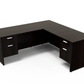 i5 Industries L-Shaped Laminate Desk - Black - SKU D6672P-1