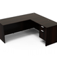 i5 Industries L-Shaped Laminate Desk - Black - SKU D6672P-3