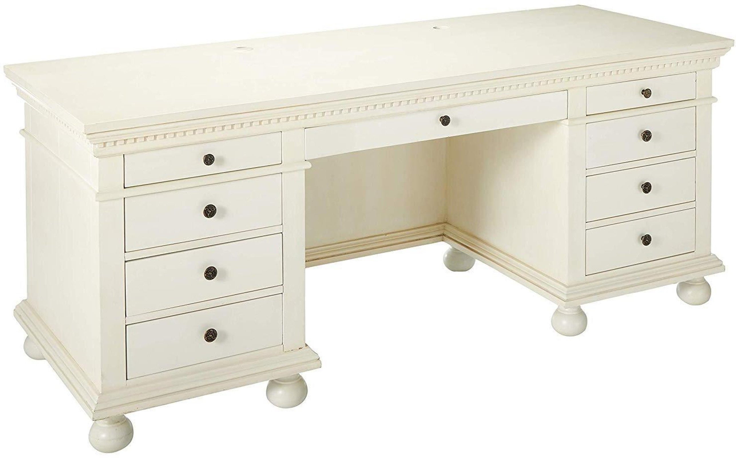 ACME Furniture Gustave Executive Desk - SKU 92482 - Cream