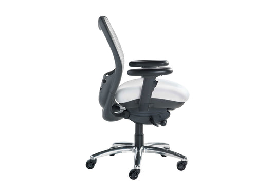 Nightingale SXO Mesh-Back Ergonomic Chair With Headrest - 6100 - White