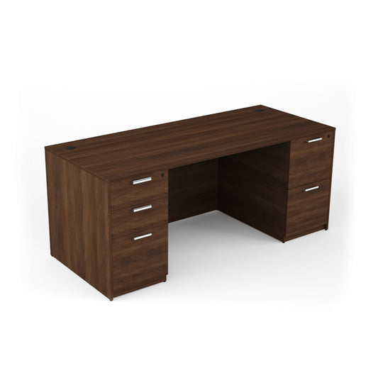 i5 Industries Rectangular Laminate Desk - Walnut - SKU D3060P-2