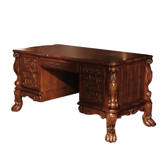 Dresden Executive Desk - SKU 12169 - Cherry Oak