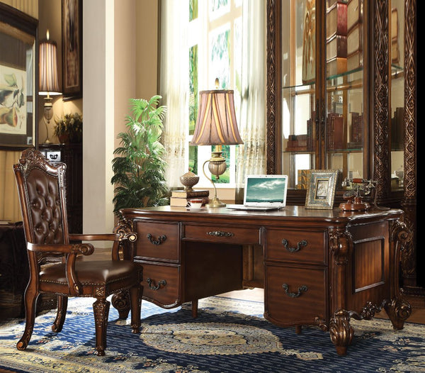 ACME Furniture Vendome Executive Desk - SKU 92125 - Cherry Oak