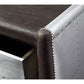 Brancaster Leather Top Aluminum Desk