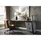 Brancaster Leather Top Aluminum Desk